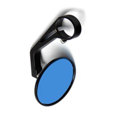 J.H.T 범용 오토바이 미러 바엔드 CNC 적합 MT-07 GROM등에 대응 좌우 세트 원형 블랙, 01 블랙, 1개