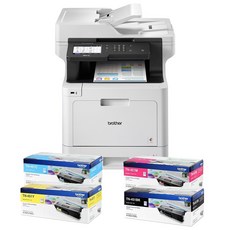Brother 彩色雷射複合機 支援雙面列印與無線網路觸控螢幕, 加TN451四色1組, MFC-L8900CDW