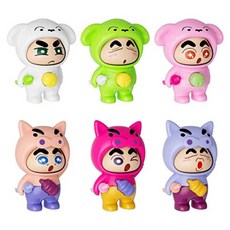 짱구닌자 짱구장난감 얼굴돌아가는 돌돌이장난감 부리부리대마왕 어린이날선물, 흰둥이짱구화이트, 1개