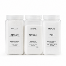 모아랩 소다3종 주방 세탁 욕실 청소 물때 베이킹소다 과탄산소다 구연산 생활필수템 500g, 1개