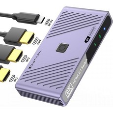 비브랜드 HDMI 양방향 스위치 분배기 2:1 4K 60Hz PS5 닌텐도, Q802