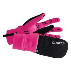 CRAFT 2合1 防風防潑水手套 運動保暖手套, 桃紅,S, 1個