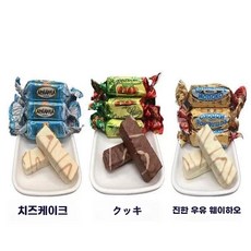 러시아산 요구르트 웨이퍼 스낵 4개입 초콜릿 슬라브 웨딩 캔디 헤이즐넛 새해 웨이퍼 용품, 1개, G. 세 가지 맛 혼합 500g 벌크