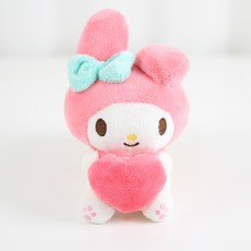 산리오 키링 인형 가방고리 키홀더 Sanrio 봉제인형, 마이멜로디 하트, 1개, 15cm