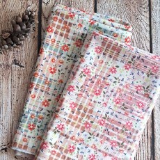 G2505190001 옥스포드 체크 플라워2504 택1, 1개, 옥스포드 체크 플라워2504핑크