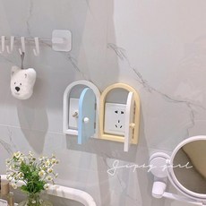 스위치 가리개 콘센트 커버 도어커버 벽장식 손잡이, 블루