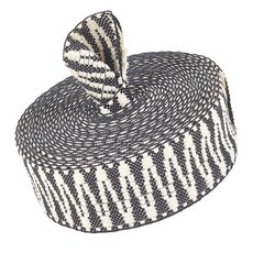 PVC 글리터 튜브 자수 자카드 리본 페브릭 가죽 스트랩 DIY 장식 공예, 1개, 리넨 자카드 스트랩