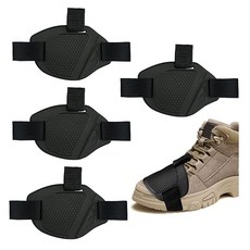 Roucerlin 부드러운 오토바이 오토바이 시프트 패드 4개 내구성 있는 오토바이 신발 프로텍터 보호 오토바이 부츠 커버 기어 액세서리용 조절 가능한 오토바이 부츠 가드, Roucerlin 부드러운 오토바이 오토바이 시프트 패