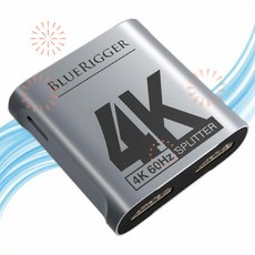BlueRigger HDMI 선택기 셀렉터 분배기 1개 입력 2개 출력 4K 60Hz 18Gbps MH