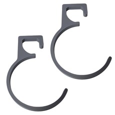 쉘터 스토리지와 호환되는 상단 클립 슬롯이 있는 1/2/3pcs 곡면 텐트 지지 후크, 1개, 2