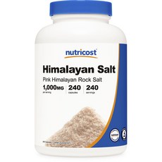 nutricost 粉紅喜馬拉雅岩鹽1000mg膠囊, 240錠, 1個