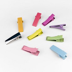 50개세트 미니 20mm 헤어핀 집게핀 98275pc 1(ea), G 노랑(50개세트)