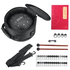 HLURU 8인치 11음계 C조 스틸 텅 드럼 핸드팬 악기 말렛 포함), 03 C