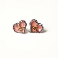 Vivienne Westwood 女用愛心水晶耳環