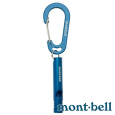 mont-bell 鋁製緊急哨子掛扣, RBL皇家藍, 1個