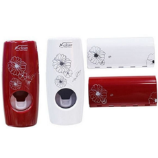 치약 디스펜서 짜개 걸이 욕실 수납 칫솔 거치대 화장실, 화이트