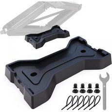 흔들림 방지 및 고강도 방진 고무 RV 안정 지지대 패드 평평 블록 2개 세트 | 무취 가위 잭 발판 여행용 트레일러 5th 휠 캠퍼용 보호, 잭 패드 2개