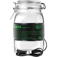 IPower 내구성 있는 간편 방수 묘목 열 매트 25.4cm x 52.7cm10인치 20.7인치 발아 실내 원예 온실용 따뜻한 수경 가열 패드 308288, Upgraded Carbon Film