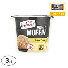 FlapJacked 마이티 머핀 레몬 크림 사은품 추가증정, 55g, 3개