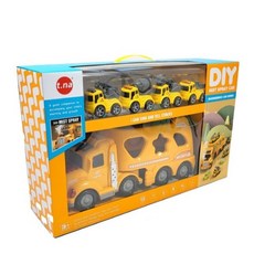 超大型工程車汽車兒童玩具綜合套裝, 混色