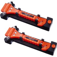 Amazon 베이직스 Emergency 안전벨트 절단기 및 창문 Hammer 도구 자동차 액세서리 2세트 SW-835