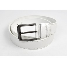 柒彩年代 皮革腰帶 純粹白休閒腰帶