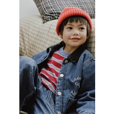 [국내배송] 자라 ZARA 스트라이프 자수 티셔츠 - 레드 화이트 938798