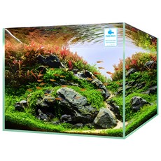 MOBYDICK 乾淨魚缸 + 蓋子 + 墊子, 單一顏色