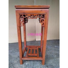 小o結緣館相思木素面四方花台 晶洞擺飾架 穩固耐用快速到貨, 40x40x88, 1