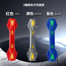 雙頭伸縮激光劍玩具雙刃甩劍玩具七彩燈光音樂樂童趣 雙刃伸縮光劍, 1個, 伸縮劍【紅色】,單燈光無音樂