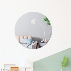 간편하게 붙이는 원형거울 M 화장대 세면대 욕실 안깨지는 안전아크릴미러 무타공노프레임거울 아크릴원형거울 어린이집안전거울 유치원화장실거울 현관벽거울