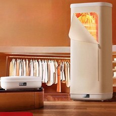 장마대비 휴대용 의류 건조기 대용량 원룸 빨래 여행용 접이식 미니 리모콘 UV+수건걸이, 기본 색상, 2025 1000W 10분 B