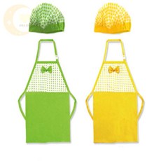 횽이네만물상 유아용 체크앞치마 모자 예쁜어린이집앞치마