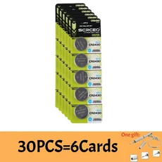 5-50PCS CR2430 리튬배터리 DL2430 3V 270mAh 버튼 코인 키 Fob 시계 알람 자동차 원격 제어, 03  30PCS