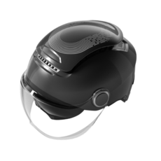 국내정식수입 BIBEE TK47 2.0 초경량 통풍 방수 헬멧 경정헬멧 750g (사이즈 조절+선바이저), 유광블랙