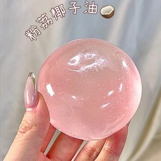 말랑이 왁뿌볼 슬랑이 코코넛 오일 수제 스트레스볼 DIY 선물, 4cm 소형, 1개, 핑크페어