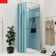 조립식 간이 탈의실 옷가게 부스형 이동식 매장 피팅룸, 80x90x200 상단 없음+블루