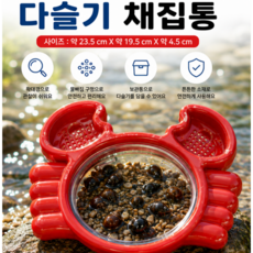 꽃게모양 수중관찰 채집통 다슬기 채집통 게모양 관찰통 어린이 자연학습 생물관찰, 1개 1개