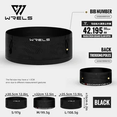 WRELS 짠 탄성 스포츠 허리 가방 팩 벨트 수화 야외 후행 실행을위한 초경량 전화 홀더
