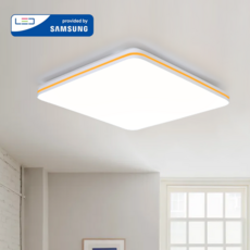 MOOH 슬림 LED 방등 60W 화이트 국산, 골드원라인 방등60W