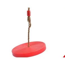 MagiDeal 안전한 어린이 야외 나무 걸이 디스크 로프 스윙 세트 정원 놀이터 캠핑 피크닉 놀이 장난감 3색, 05 Red-A