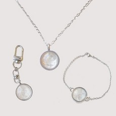 강아지털 보관용 메모리얼 악세서리 3종, 1개, 목걸이