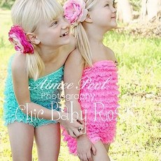 Chic Baby Rose 純手工蕾絲連身裝 覆盆子, 1個, 2-4T