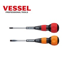 VESSEL 베셀 No.220 (2 x 100mm)십자 (6 x 100mm)일자 전공 드라이버 세트, 1세트