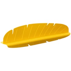 水槽擋水板 防水板 葉子款 廚房防濺水擋板 水槽邊緣擋水神器 檯面保護 清潔用品, 黃色, 1個