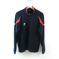 95 / LOTTO 네이비 남성 짚업 트레이닝 중고 운동복 / P008 -013