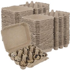 MOUYAT 메추라기 알 상자 60개 22.9 x 13.9 x 4.6cm(9 x 5.3 x 1.6인치) 종이 펄프 계란 용기 계란 12개 계란 홀더 메추라기 알 상자 쉬, MOUYAT 메추라기 알 상자 60개, 22.9 x 1