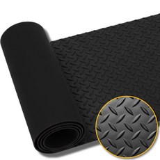 논슬립 매트 철판무늬 고무판 미끄럼방지 패드 공장/창고 깔판 3T 폭0.9M X 길이 50CM, 1개, 두께3mm X 폭0.9M(검정)