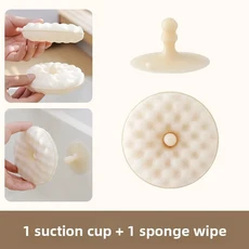 쿠쿠스토어 양면 스폰지 수세미(흡착컵 포함) 3D 허니콤 설거지 브러쉬, 04 1and1