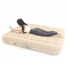 이고웰 4세대 자동펌프 내장형 높이40cm 휴대용 캠핑 에어매트